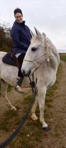 Me on horseback - would not have thought this a couple of weeks ago